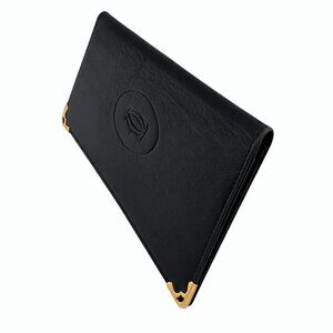 Cartier Women's Vintage Black Leather Wallet